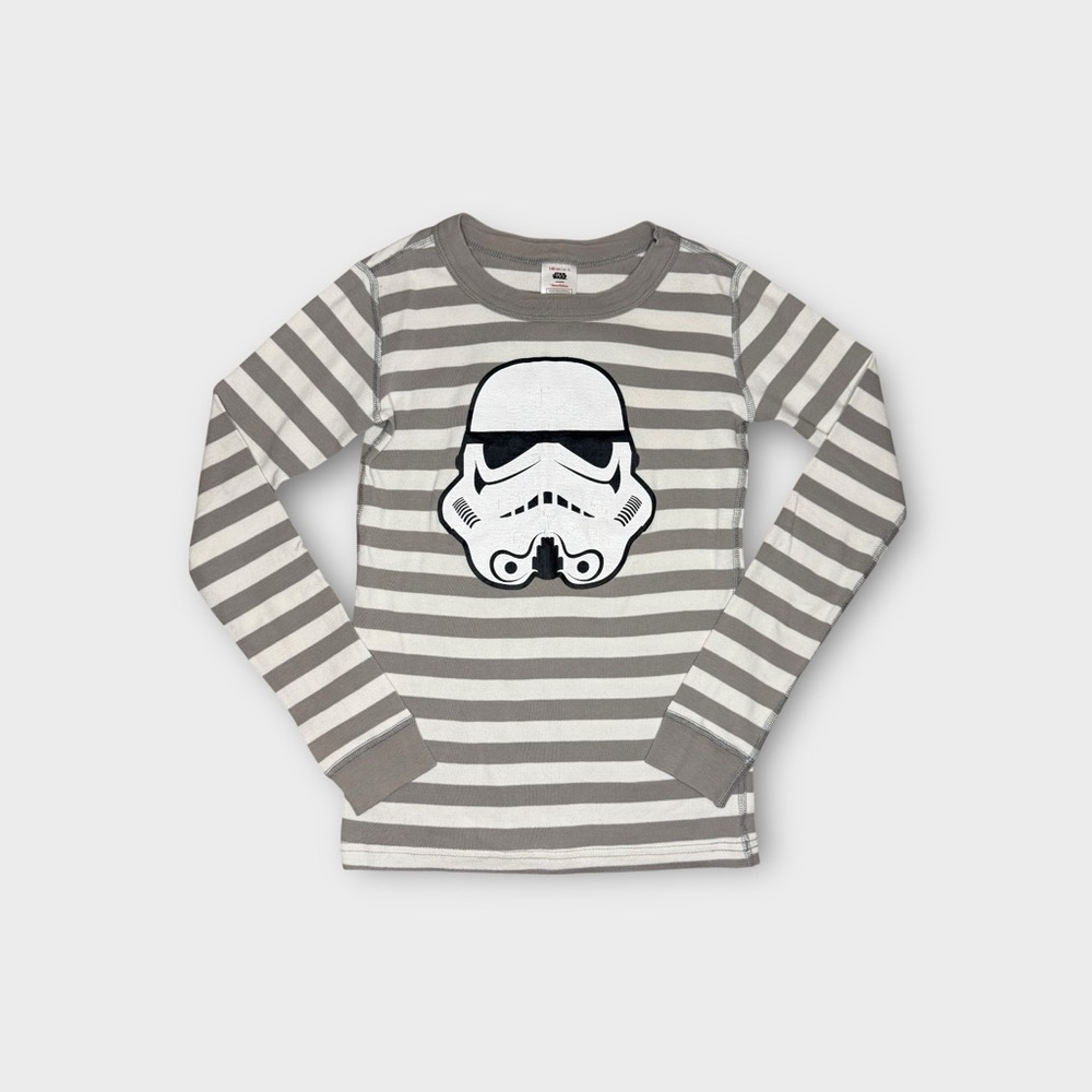 Hanna Andersson x Disney Star Wars Stormtrooper Striped Organic Pajama Set - Picture 2 of 8